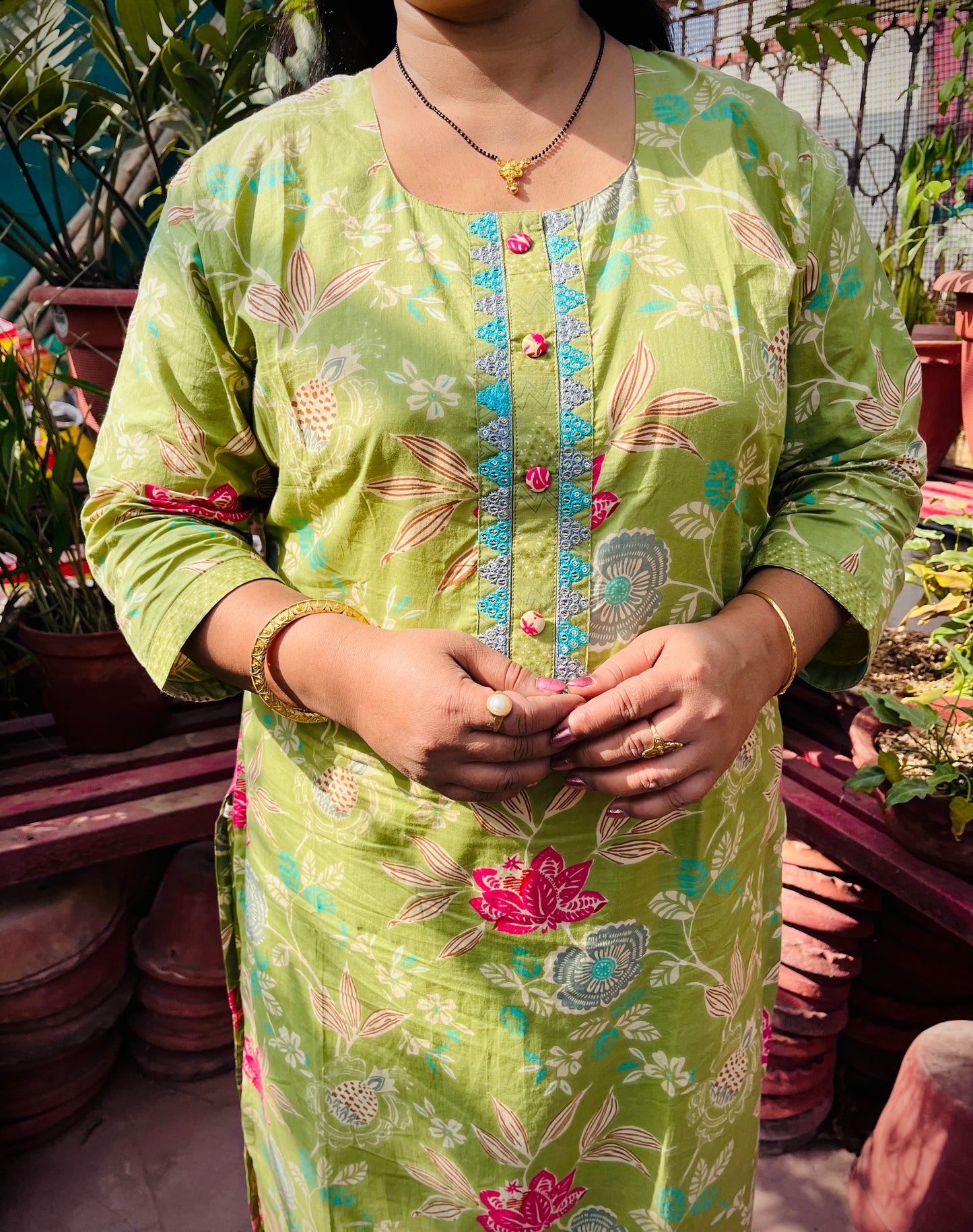 Ira Three Piece Straight Cut Kurti Set