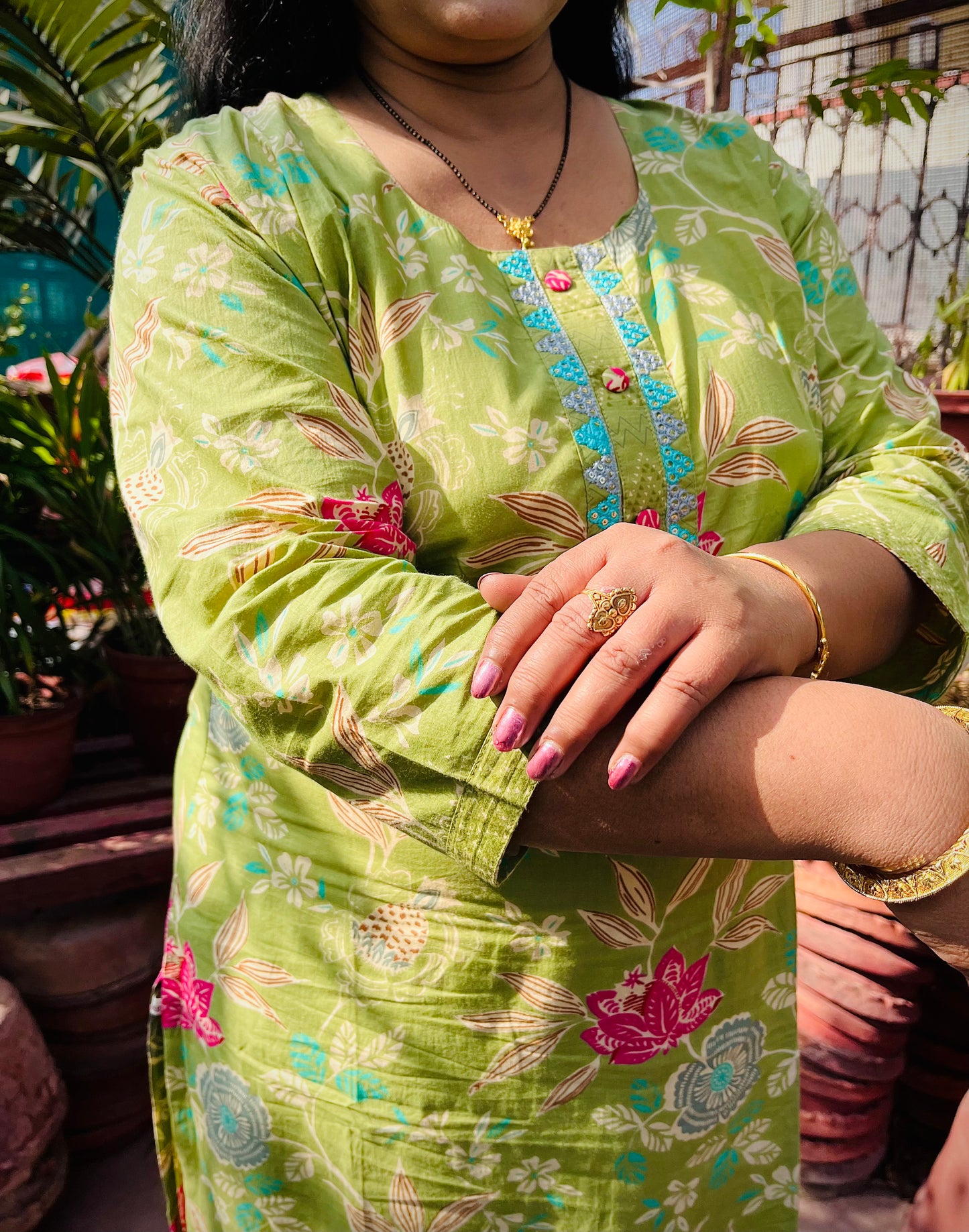 Ira Three Piece Straight Cut Kurti Set