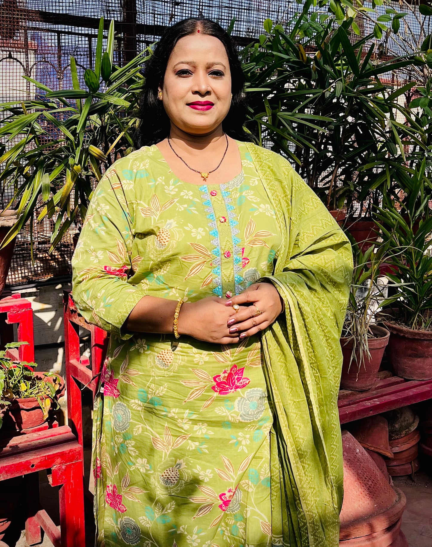 Ira Three Piece Straight Cut Kurti Set
