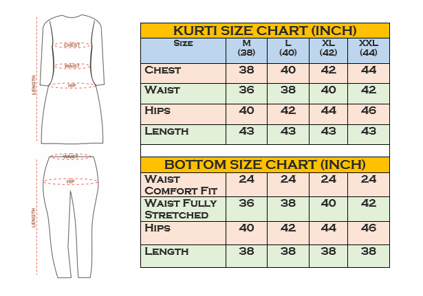 Taraana Three Piece Straight Cut Kurti Set