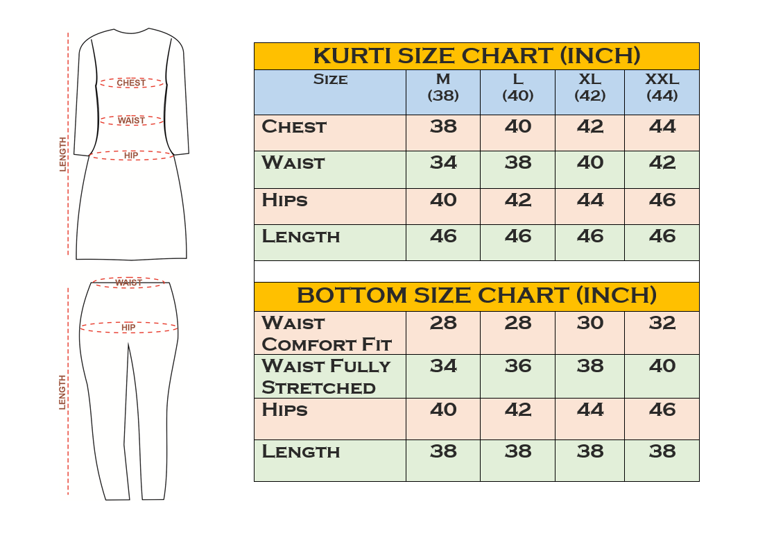 Ruhani Three Piece Straight Cut Kurti Set