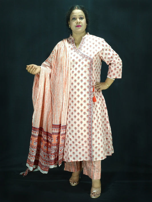 Jhanvi_Three Piece_Anghrakha_Cut Kurti Set