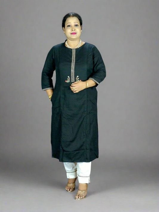 Shyam Two Piece Straight Cut Kurti Set